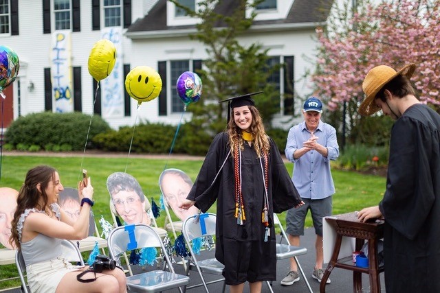 DIY backyard graduation celebration